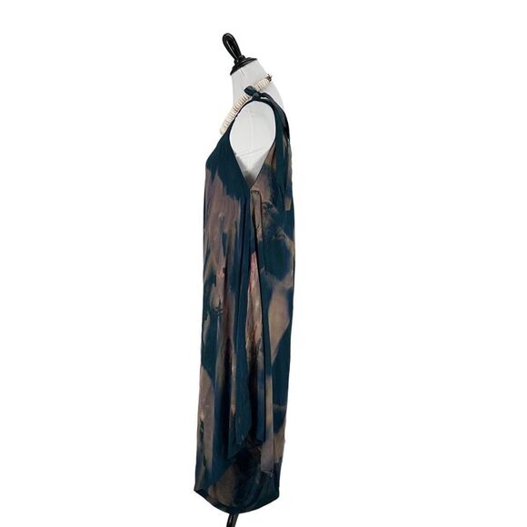 Pōʻalima Romper  Green/Teal/Blue/Gray/Coral V Neck Shoulder TIe Wide Leg Romper - Picture 11 of 15